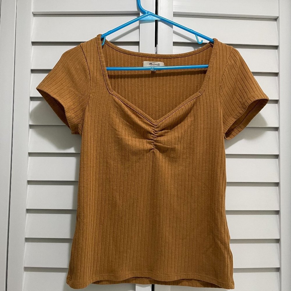 Madewell Ribbed Sweetheart Tee